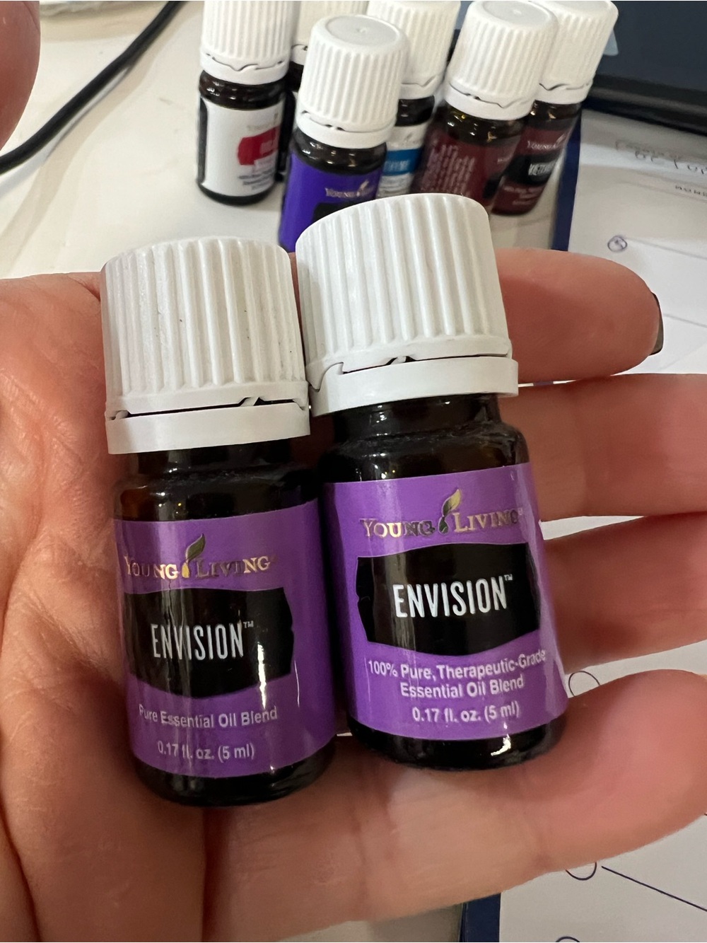 Young Living Envision Essential Oil Bottles ā Purple